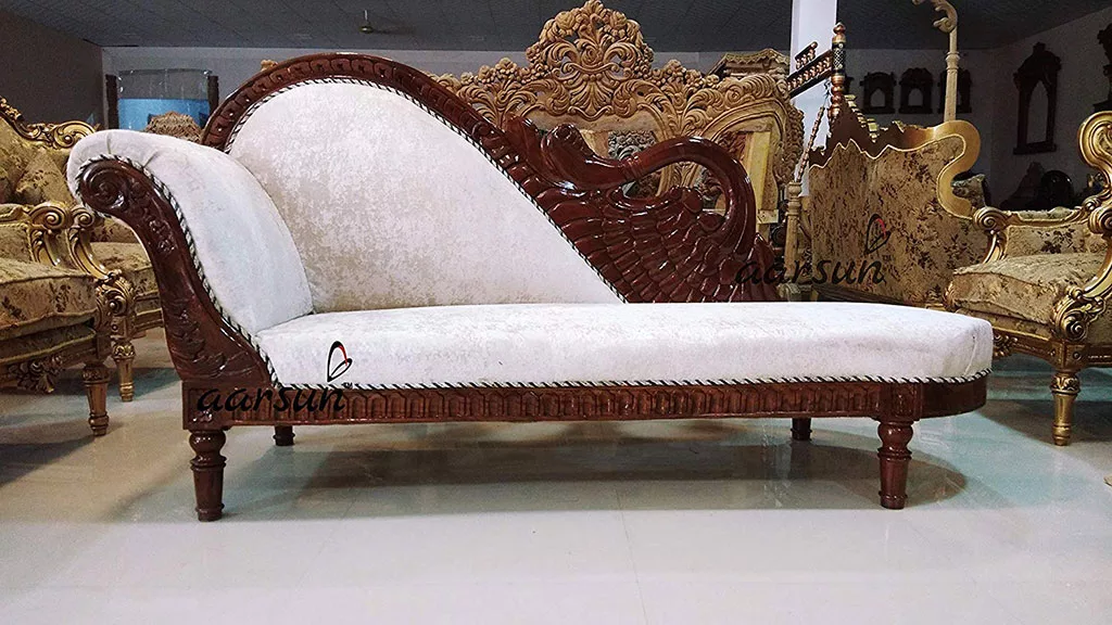 Royal Wooden Handmade Chaise Lounge View 3