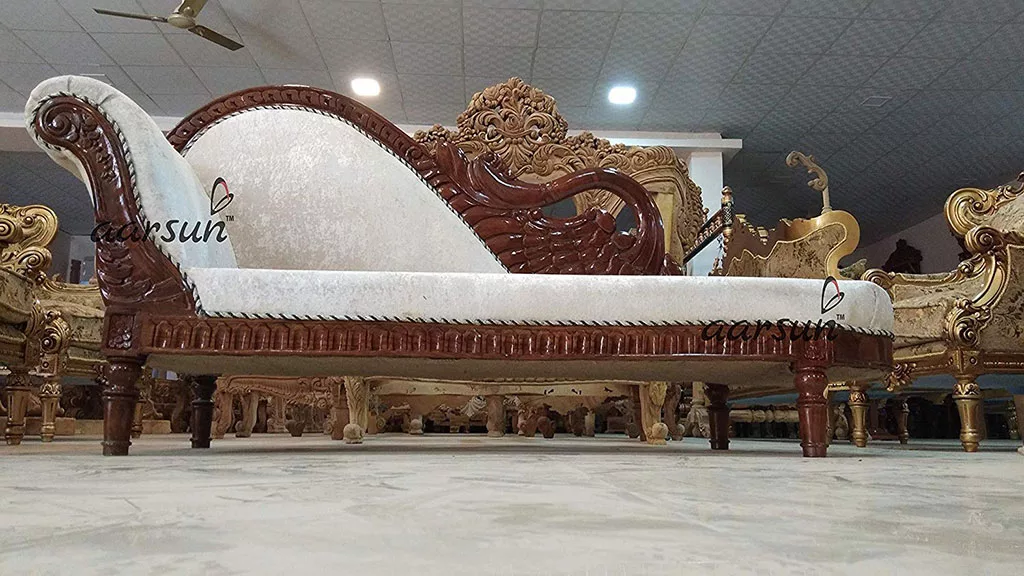 Royal Wooden Handmade Chaise Lounge View 4
