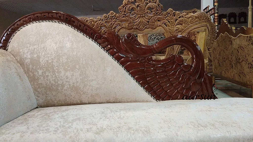 Royal Wooden Handmade Chaise Lounge View 6