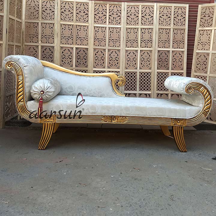 Royal Handmade Wooden Divan / Chaise Lounge View 7