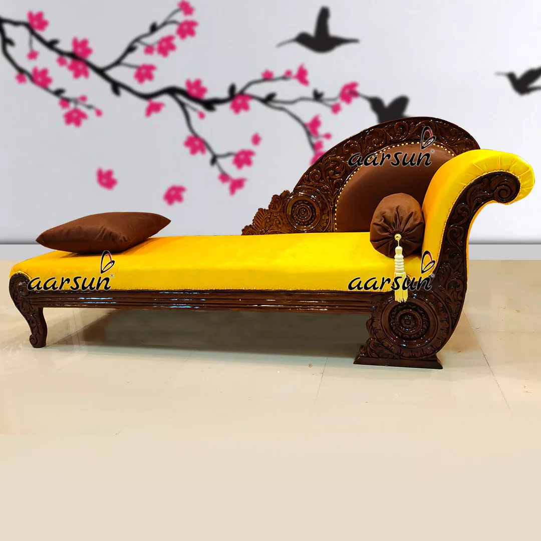 Royal Hand-Carved Chaise Lounge – Couch