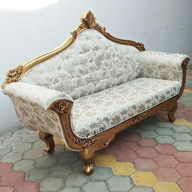 Handcrafted Wooden Couch For Living Room Area View 3