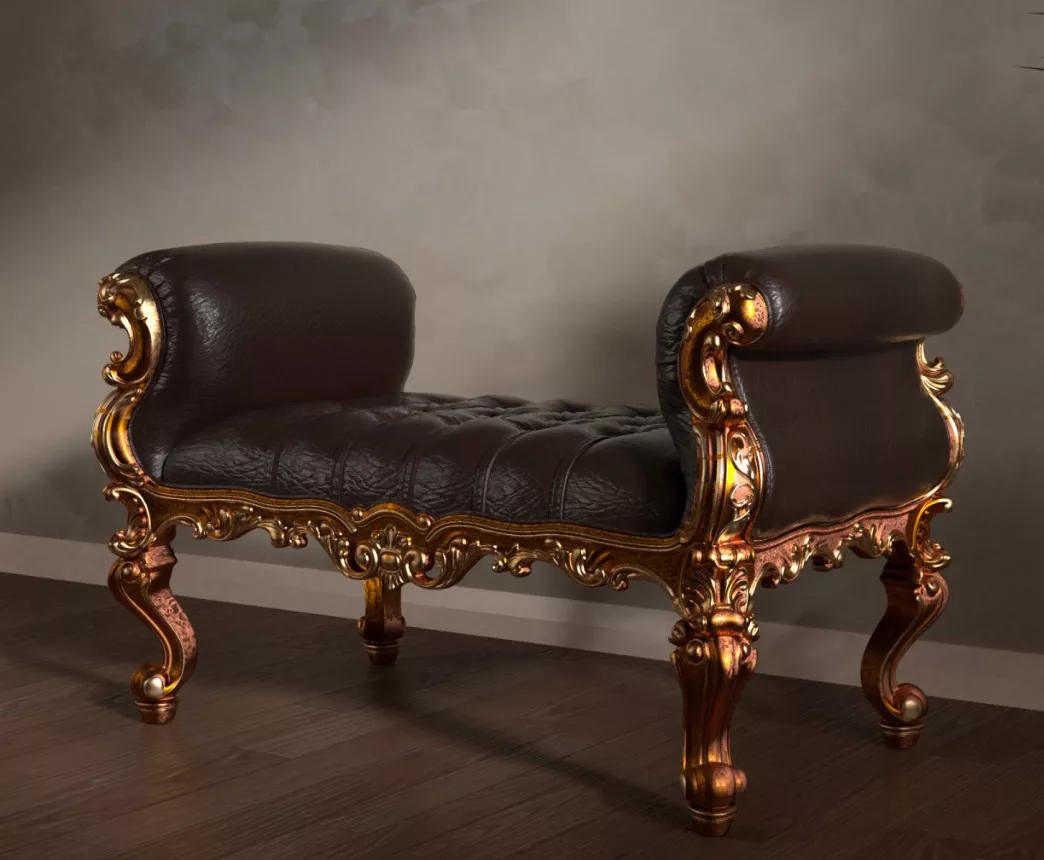 Handcrafted Wooden Settee