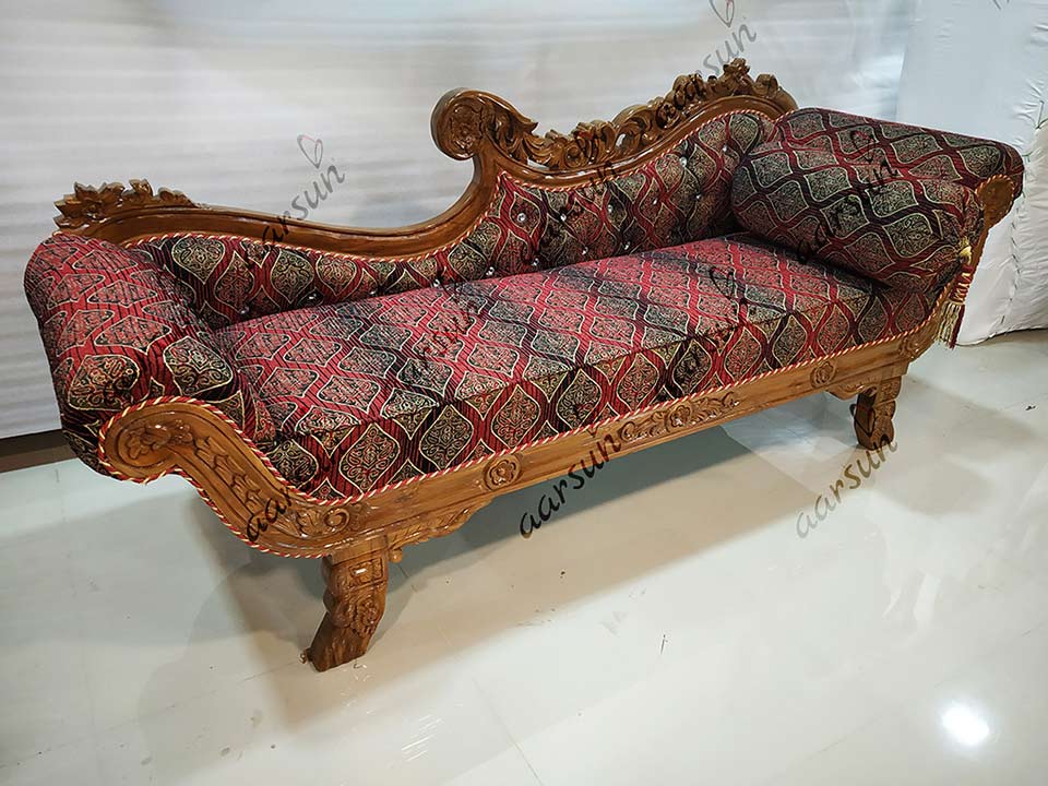 Royal Handmade Couch Design In Natural Finish View 3