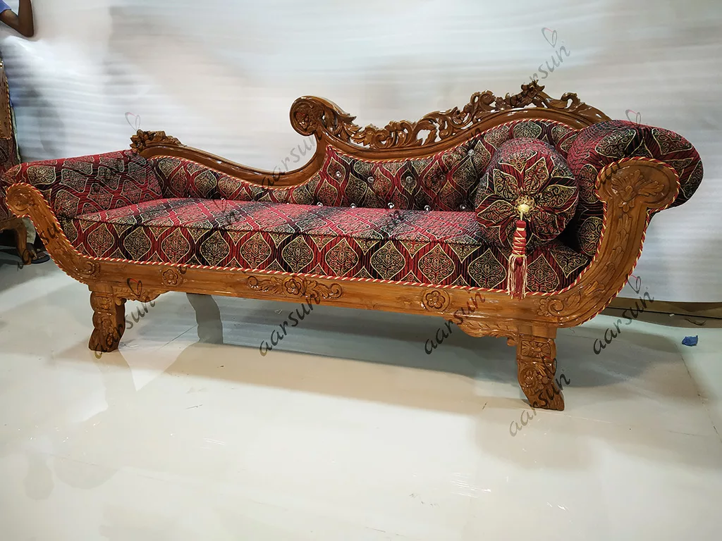Royal Handmade Couch Design In Natural Finish View 4