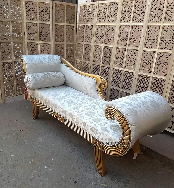 Royal Handmade Wooden Divan / Chaise Lounge View 4