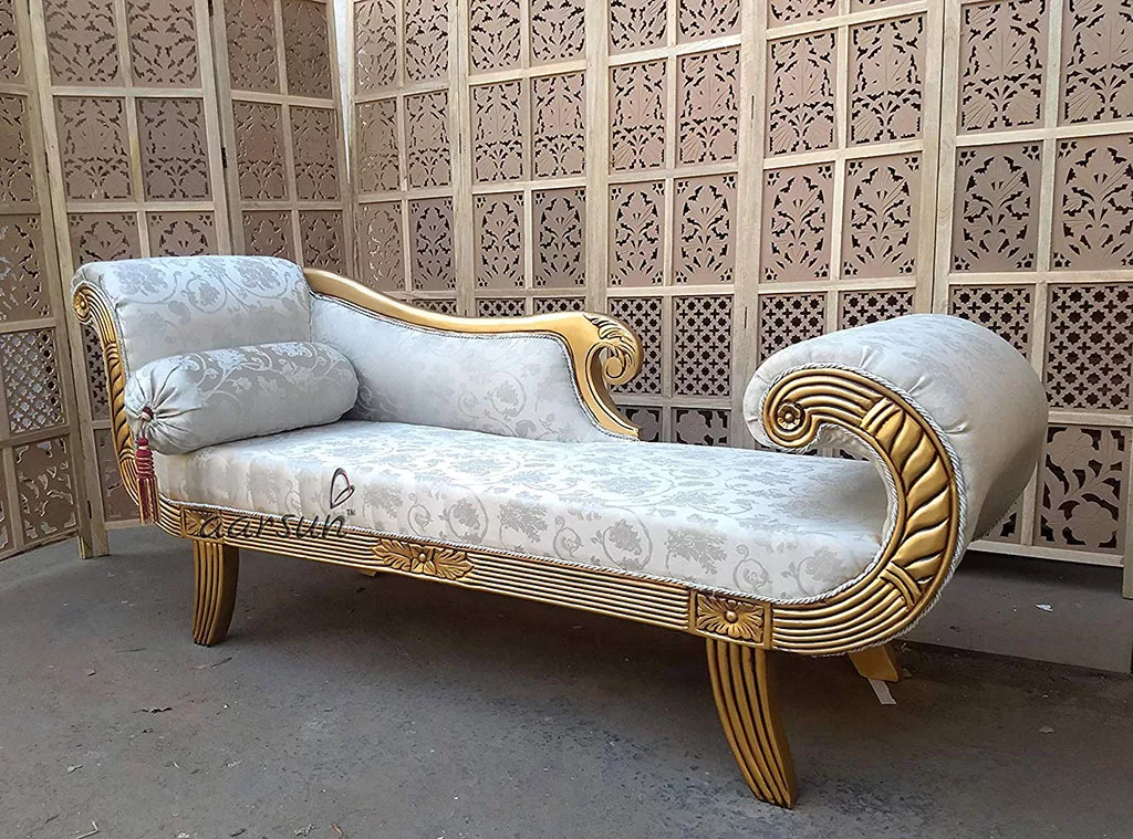 Royal Handmade Wooden Divan / Chaise Lounge View 5