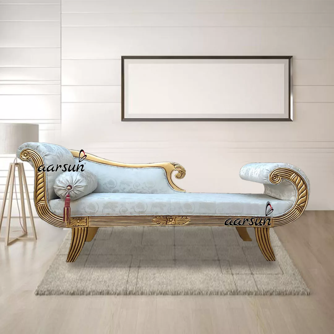 Royal Handmade Wooden Divan / Chaise Lounge