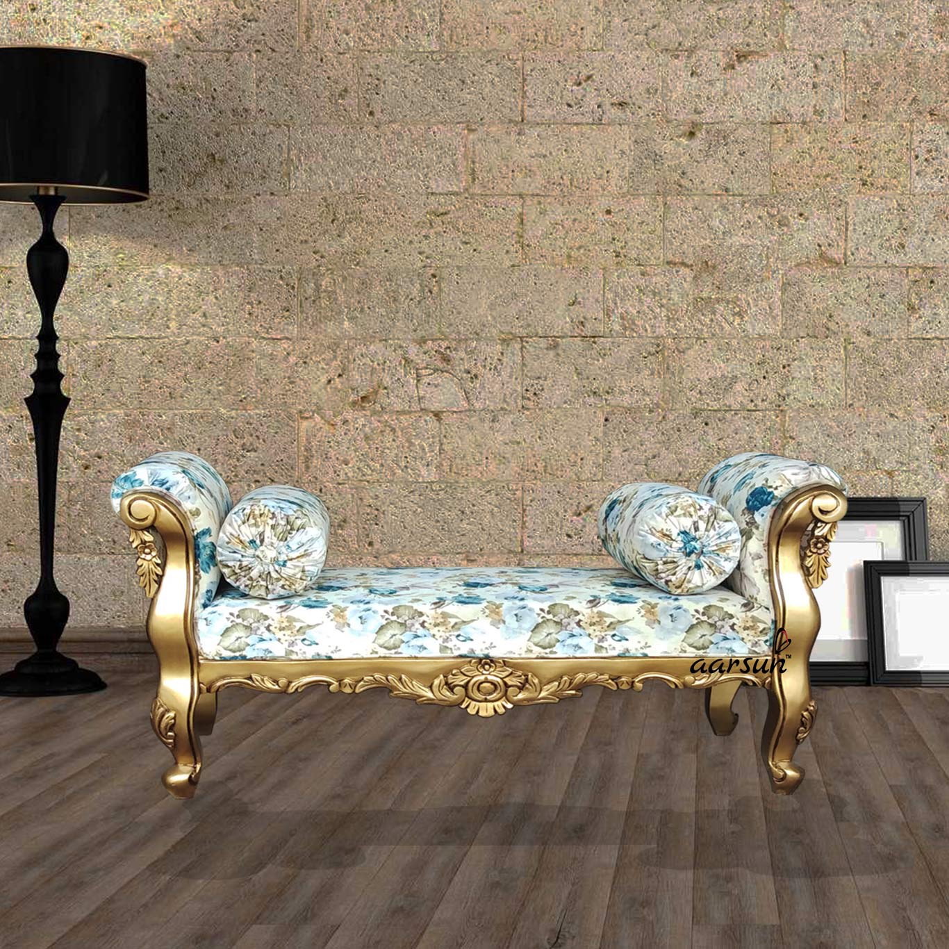 Handcrafted Wooden Bed Settee