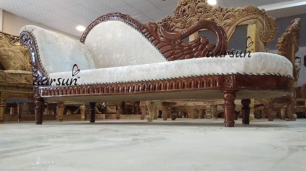 Royal Wooden Handmade Chaise Lounge View 5